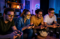 Gafas para gaming nocturno y pantallas LED